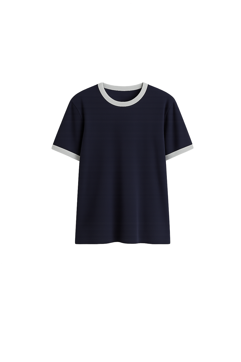 BASIC CONTRAST RIB T-SHIRT